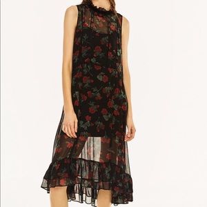 Zara floral print dress size L